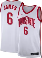 Nike Men's Ohio State Buckeyes #6 White Limited Basketball Jersey