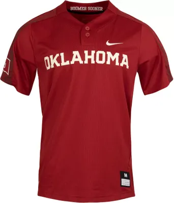 Nike Oklahoma Sooners Crimson Two Button Replica Softball Jersey