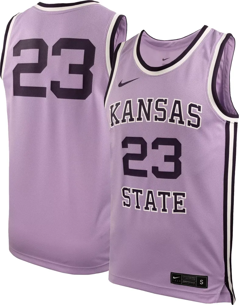 Nike Men's Kansas State Wildcats #23 Purple Replica Basketball Jersey
