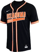 Nike Men's Oklahoma State Cowboys Black Full Button Replica Baseball Jersey