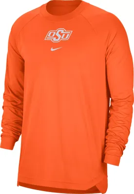 Nike Men's Oklahoma State Cowboys Orange Spotlight Basketball Dri-FIT Long Sleeve T-Shirt