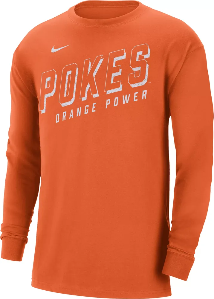 Nike Men's Oklahoma State Cowboys Orange Max90 Power Long Sleeve T-Shirt