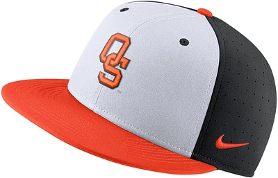 Nike Men's Oklahoma State Cowboys White Aero True Baseball Fitted Hat