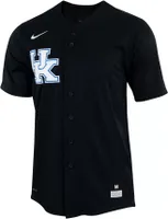 Nike Men's Kentucky Wildcats Black Full Button Replica Baseball Jersey