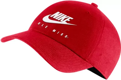 Nike Men's Ole Miss Rebels Red Futura Adjustable Hat