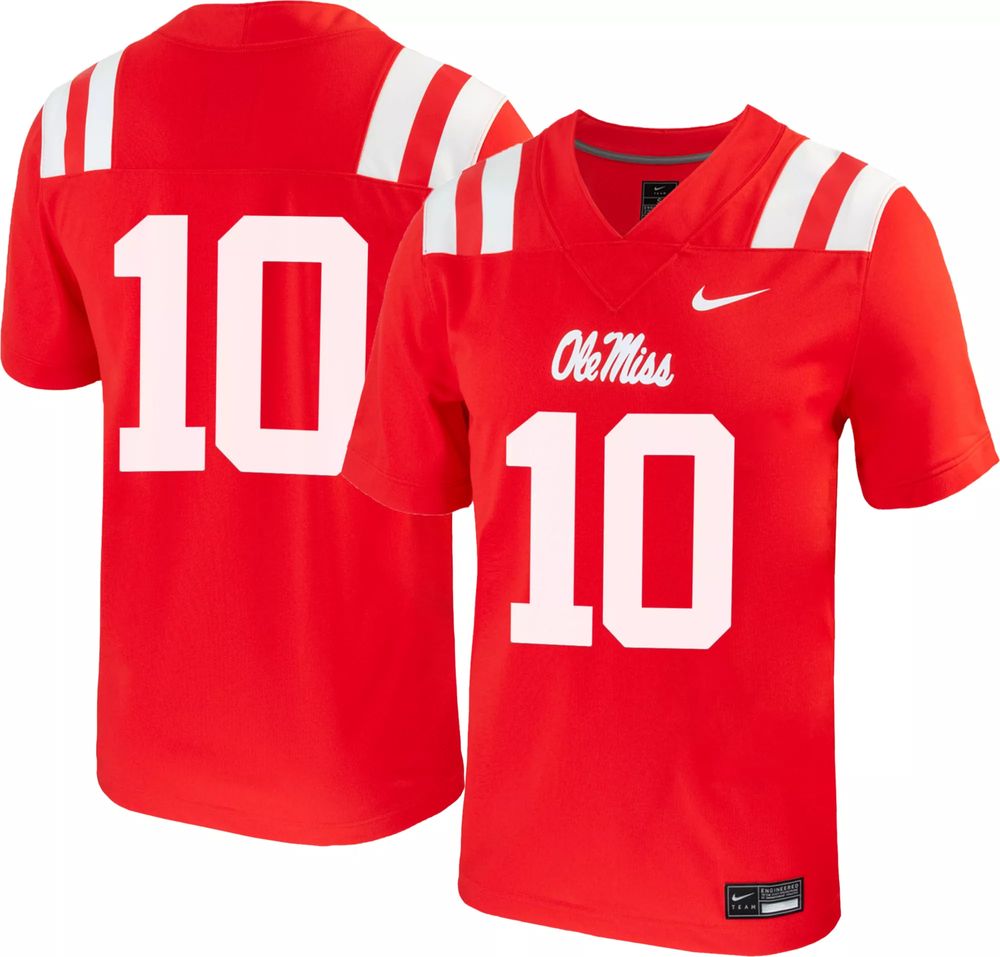 Dick's Sporting Goods Nike Men's Ole Miss Rebels #10 Red Untouchable Game Football  Jersey