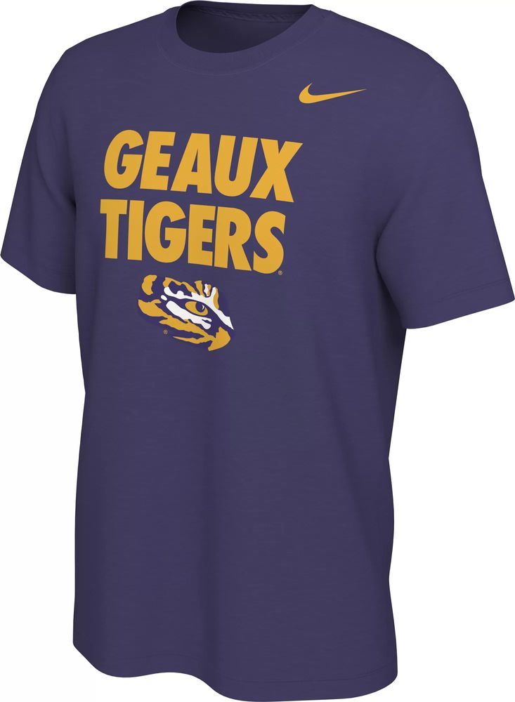 Nike Men's LSU Tigers Justin Jefferson #2 Purple Football Jersey T-Shirt