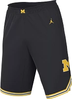 Jordan Men's Michigan Wolverines Blue Replica Basketball Shorts