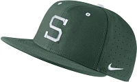 Nike Men's Michigan State Spartans Green Aero True Baseball Fitted Hat