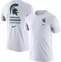 Nike Men's Michigan State Spartans White Dri-FIT Cotton DNA T-Shirt