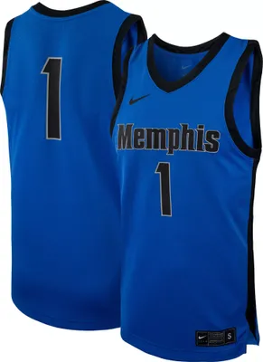 Nike Men's Memphis Tigers #1 Blue Replica Basketball Jersey