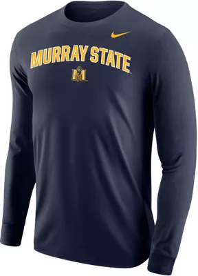 Nike Men's Murray State Racers Navy Blue Core Cotton Long Sleeve T-Shirt