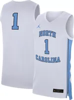 Jordan Men's North Carolina Tar Heels #1 White Replica Basketball Jersey