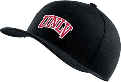 Nike Men's UNLV Rebels Black Swoosh Flex Stretch Fit Hat