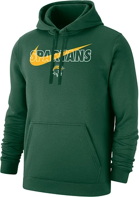 Nike Men's Norfolk State Spartans Green Club Fleece Wordmark Pullover Hoodie