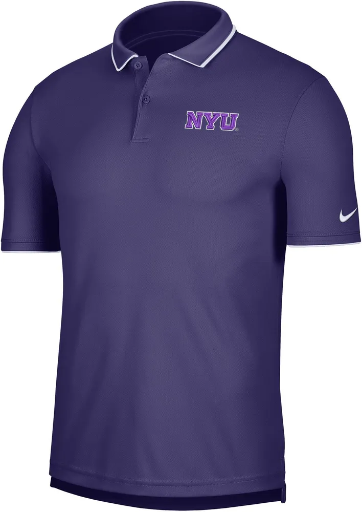 Nike Men's NYU Violets Purple UV Collegiate Polo