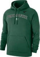 Nike Men's Portland State Vikings Green Club Fleece Wordmark Pullover Hoodie