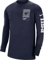 Nike Men's Penn State Nittany Lions Blue Max90 Long Sleeve T-Shirt