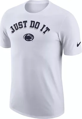 Nike Men's Penn State Nittany Lions White Cotton Seasonal T-Shirt