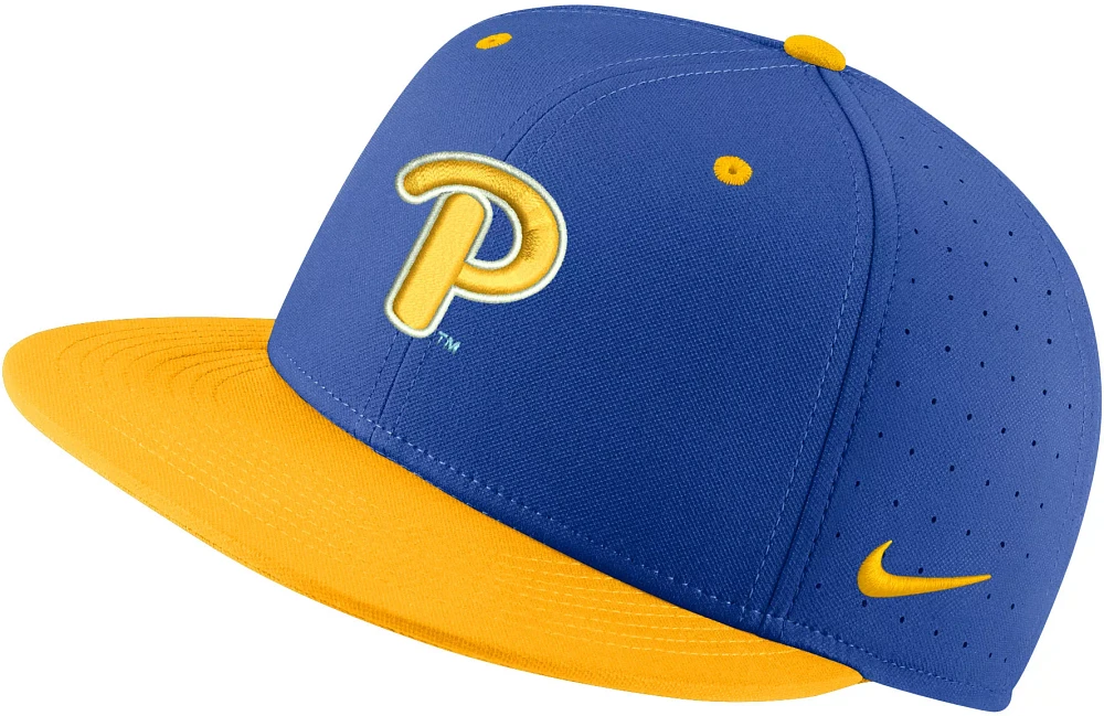 Nike Men's Pitt Panthers Blue Aero True Baseball Fitted Hat