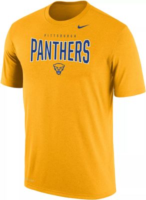 Nike Men's Pitt Panthers Blue Dri-Fit Velocity Football Sideline Long Sleeve T-Shirt, Medium