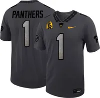 Nike Men's Pitt Panthers #1 Steel Grey Alternate Dri-FIT Game Football Jersey