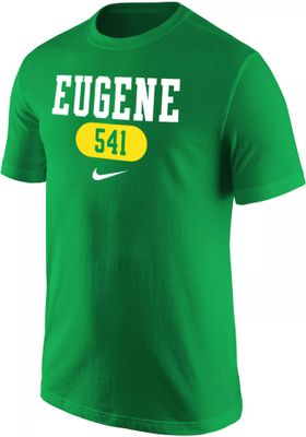 Nike Men's Oregon Ducks Green Eugene 541 Area Code T-Shirt