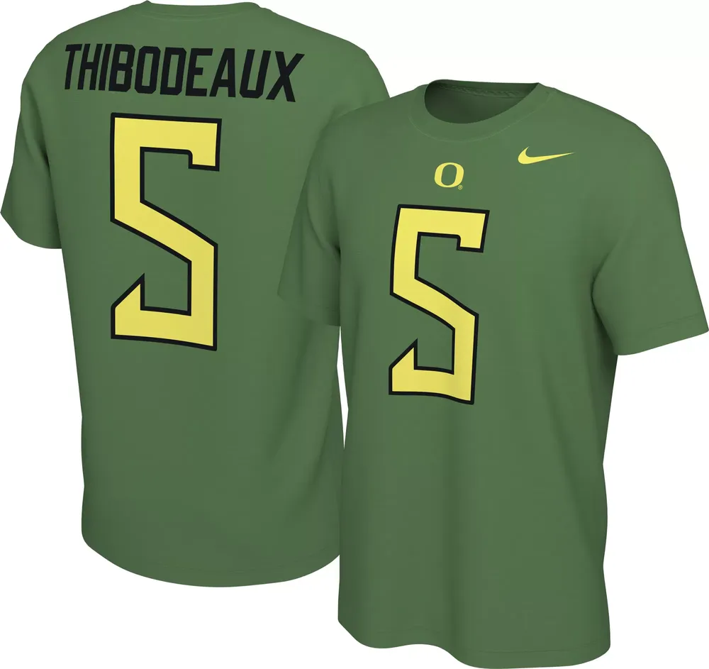 Nike Men's Oregon Ducks Kayvon Thibodeaux #5 Green Football Jersey T-Shirt