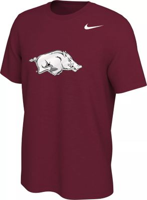 Nike Men's Arkansas Razorbacks Cardinal Gloss Logo Basketball T-Shirt