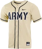 Nike Men's Army West Point Black Knights USMA Gold Full Button Replica Baseball Jersey