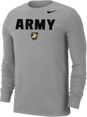 Nike / Men's Army West Point Black Knights Dri-FIT Velocity Football  Sideline Army Black Long Sleeve T-Shirt