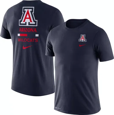 Nike Men's Arizona Wildcats Navy Dri-FIT Cotton DNA T-Shirt