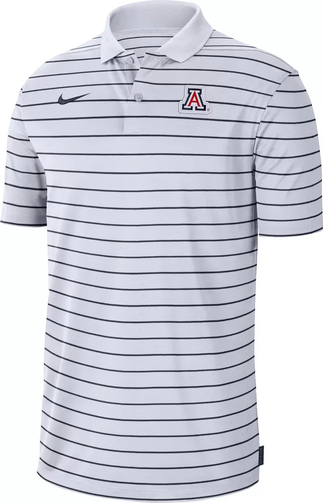 Nike Men's Arizona Wildcats White Football Sideline Victory Dri-FIT Polo