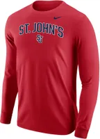 Nike Men's St. John's Red Storm Club Fleece Wordmark Pullover Hoodie