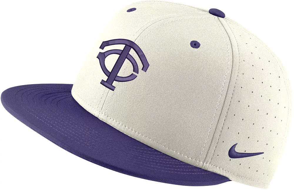 Nike Men's TCU Horned Frogs Natural Aero True Baseball Fitted Hat