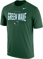 Nike Men's Tulane Green Wave Dri-FIT Cotton T-Shirt