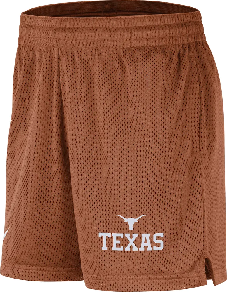 Nike Men's Texas Longhorns Burnt Orange Dri-FIT Knit Mesh Shorts