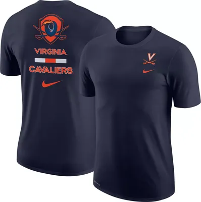 Nike Men's Virginia Cavaliers Blue Dri-FIT Cotton DNA T-Shirt