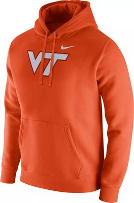 Nike Men's Virginia Tech Hokies Burnt Orange Club Fleece Pullover Hoodie