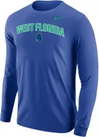 Nike Men's West Florida Argonauts Royal Blue Core Cotton Long Sleeve T-Shirt