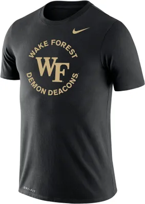 Nike Men's Wake Forest Demon Deacons Black Dri-FIT Legend T-Shirt