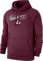 Nike Men's UW-La Crosse Eagles Maroon Club Fleece Wordmark Pullover Hoodie