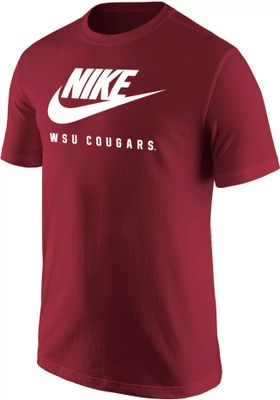 Nike Men's Washington State Cougars Crimson Core Cotton Futura T-Shirt