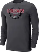 Nike Men's Washington State Cougars Grey Dri-FIT Cotton Name Drop Long Sleeve T-Shirt