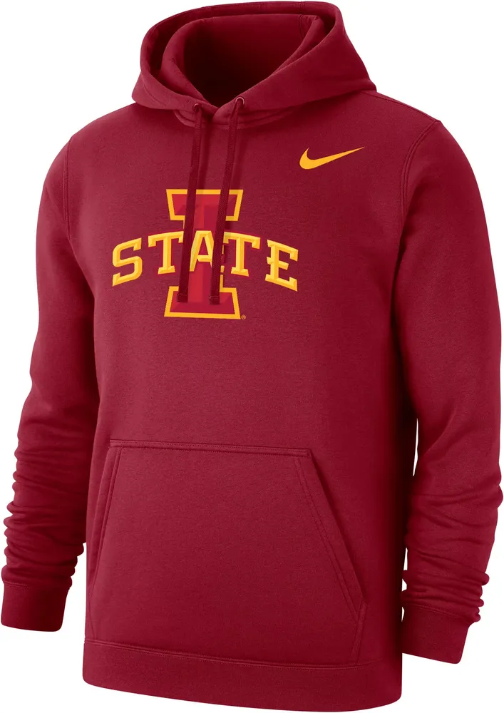 Nike Men's Iowa State Cyclones Cardinal Club Fleece Pullover Hoodie