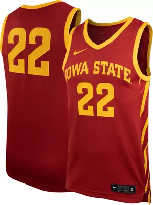 Nike Men's Iowa State Cyclones #22 Cardinal Replica Basketball Jersey