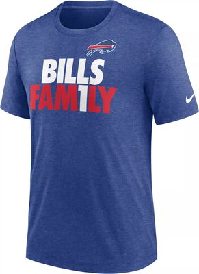 Men's Buffalo Bills Nike Red Fashion Tri-Blend Long Sleeve T-Shirt