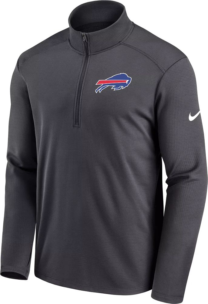 Nike Men's Buffalo Bills Logo Pacer Anthracite Half-Zip Pullover