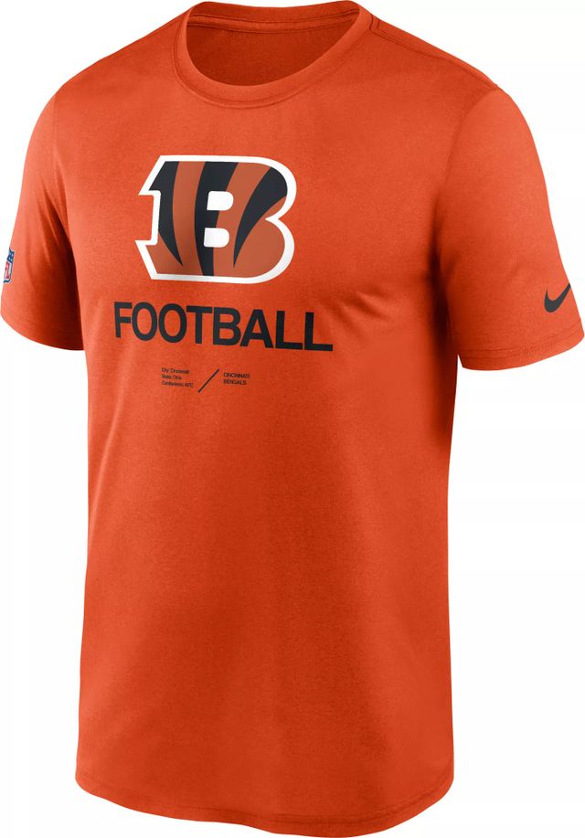 Dick's Sporting Goods Nike Men's Cincinnati Bengals Sideline Legend Orange  T-Shirt