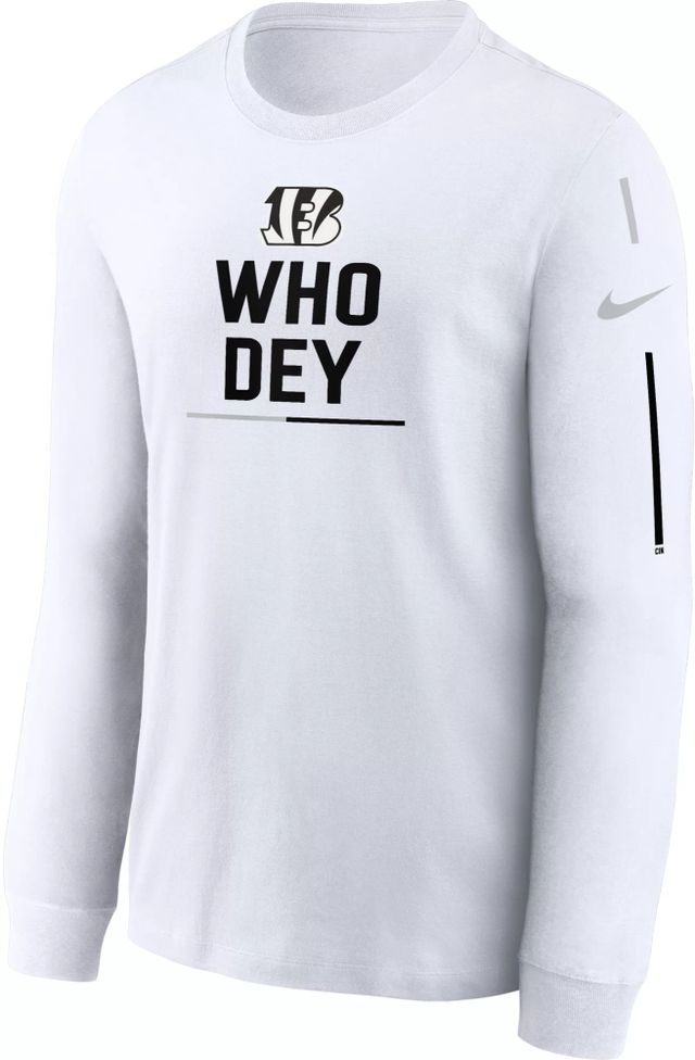 Nike Men's Cincinnati Bengals Salute To Service Dri-FIT Cotton Long Sleeve  T-Shirt - Macy's